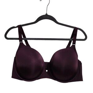 TORRID Curve Purple Eggplant 360 Back Smoothing T-Shirt Bra Size 42D